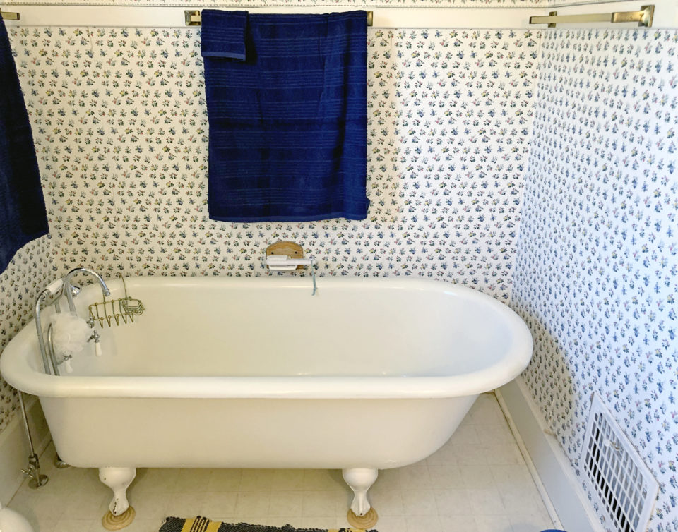 Both of the home’s original clawfoot tubs are still in use. The house has, however, been updated to include showers.