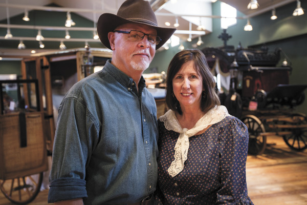 (Gabe Green | The Daily World) North West Carriage Museum owners Jerry and Laurie Bowman.
