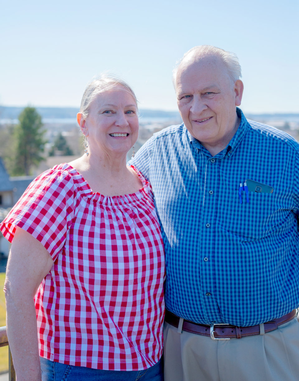 Sherry and Ron Hulscher have one of the best views on Grays Harbor from the crow’s nest on top of their home.